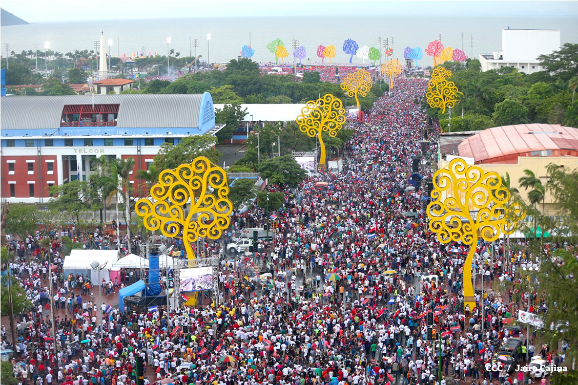 Nicaragua celebra 36 Años de Revolución en Paz y Unidad