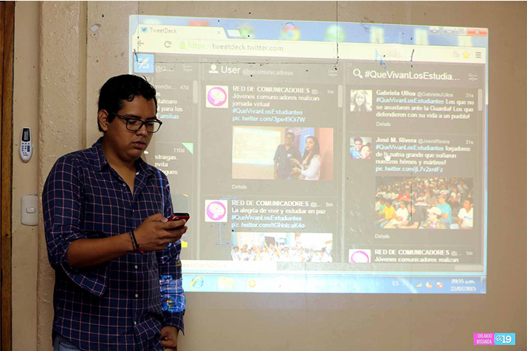 Red de Jóvenes Comunicadores promueve la etiqueta virtual #QueVivanLosEstudiantes