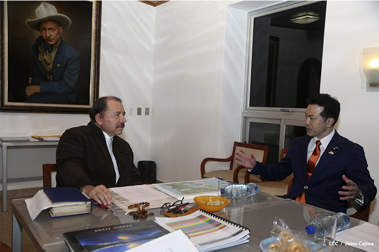 Presidente Daniel se reúne con vicecanciller de Japón, Takashi Uto