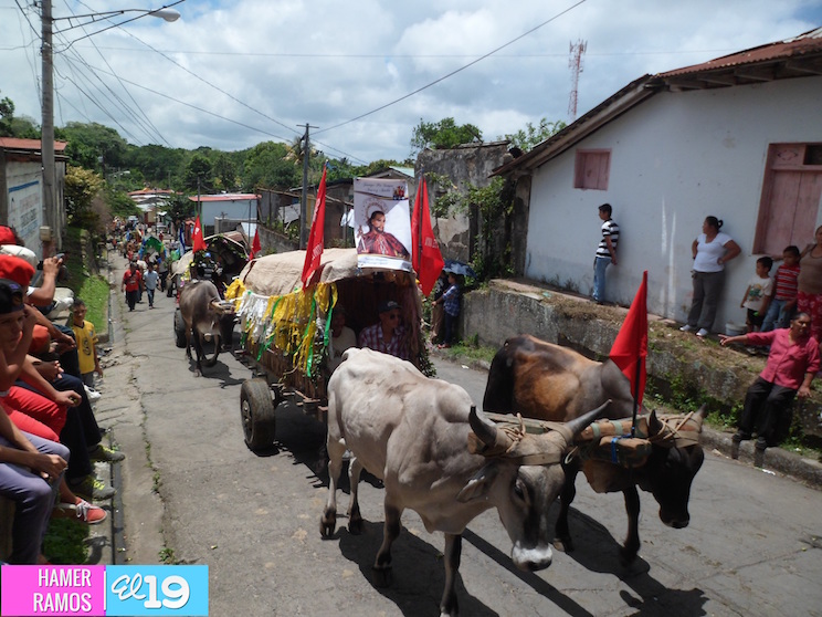 Carretas peregrinas de Santiago llegaron a Jinotepe