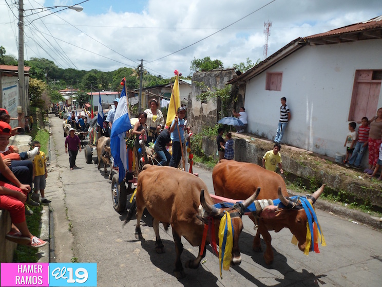 Carretas peregrinas de Santiago llegaron a Jinotepe