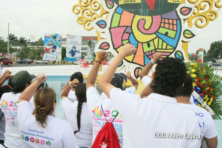 Juventud Sandinista saluda el 61 Aniversario Natal del Gigante de América Latina