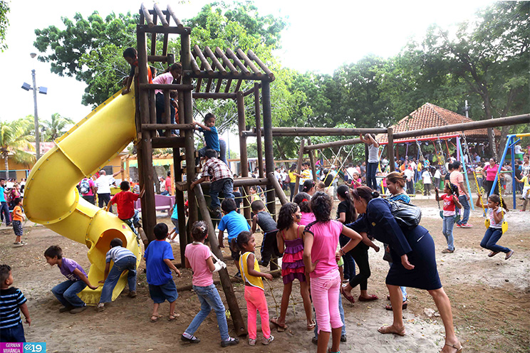Poder Judicial y Alcaldía de Managua inauguran parque de Sabana Grande