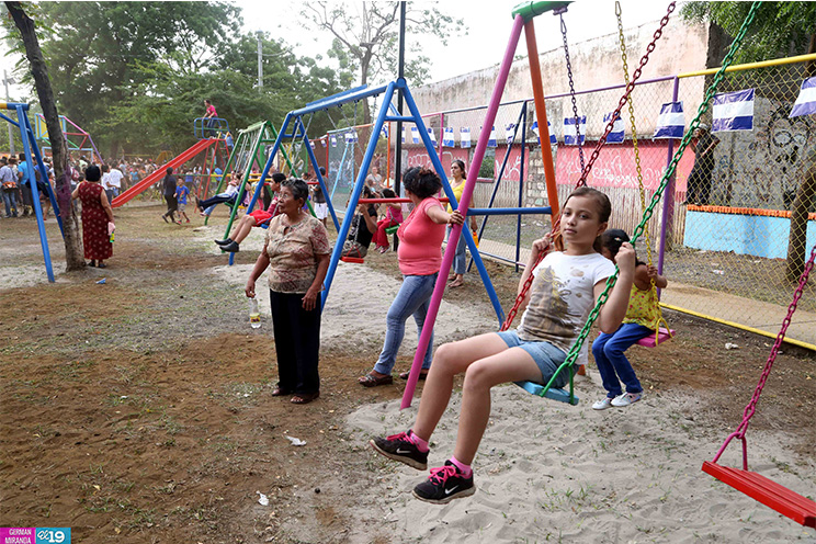Poder Judicial y Alcaldía de Managua inauguran parque de Sabana Grande
