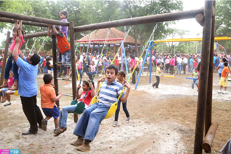 Poder Judicial y Alcaldía de Managua inauguran parque de Sabana Grande