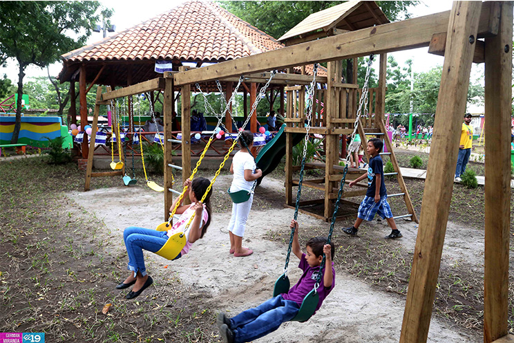 Poder Judicial y Alcaldía de Managua inauguran parque de Sabana Grande