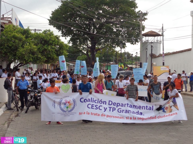 Marchan en Granada contra la Trata de Personas y Explotación Sexual y Comercial