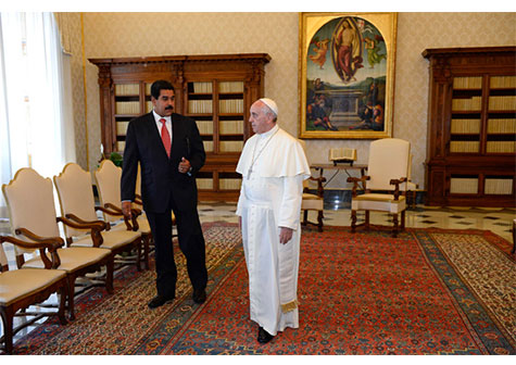 Presidente Maduro y el Papa conversaron sobre pobreza, criminalidad y drogas