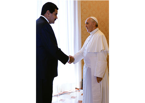 Presidente Maduro y el Papa conversaron sobre pobreza, criminalidad y drogas