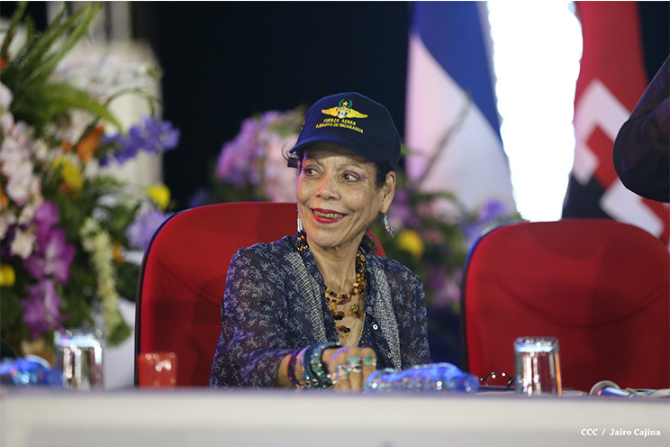 Compañera Rosario destaca trabajo de la Fuerza Aérea de Nicaragua en Tiempos de Paz