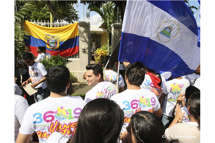 Expresan respaldo desde Nicaragua a la Revolución Ciudadana de Ecuador