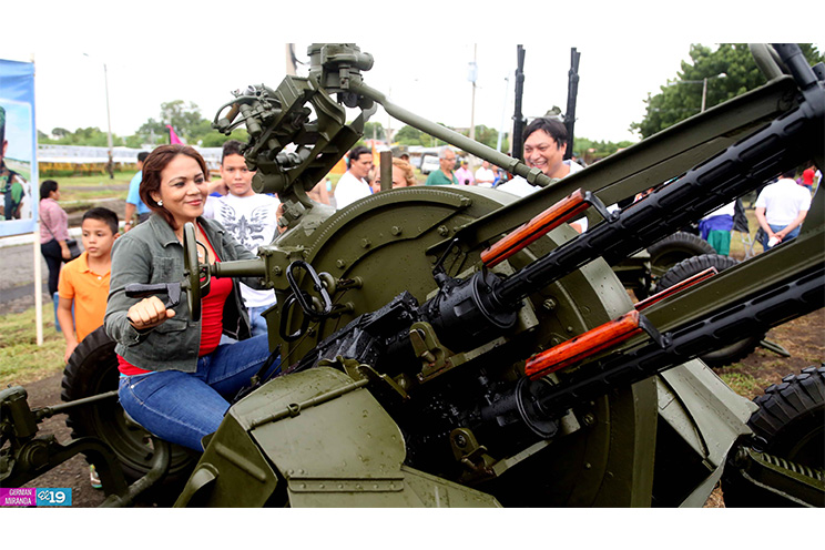 Exposición estática militar es un saludo a la historia y heroísmo del pueblo nicaragüense