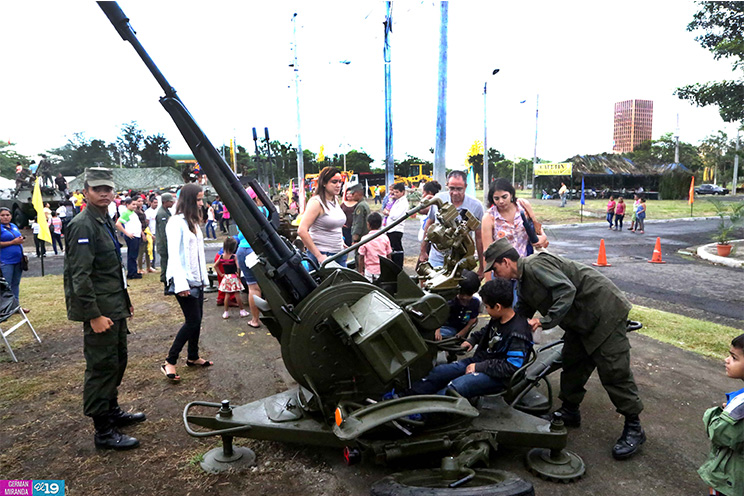 Exposición estática militar es un saludo a la historia y heroísmo del pueblo nicaragüense