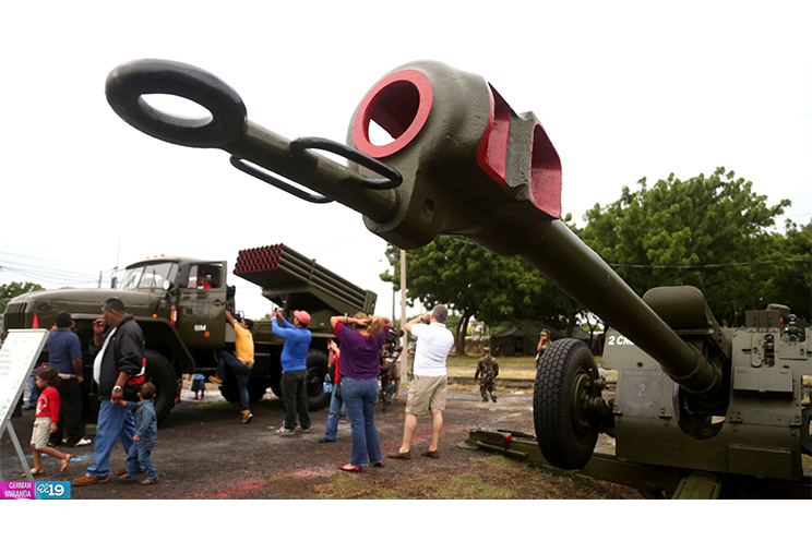 Exposición estática militar es un saludo a la historia y heroísmo del pueblo nicaragüense