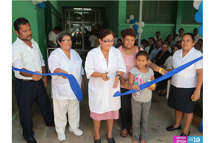 Gobierno Sandinista inaugura ampliación de sala de espera del Centro Nacional de Oftalmología