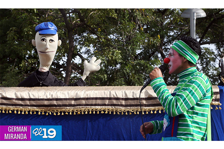 Juventud Sandinista celebra su 35 aniversario junto a niñez capitalina
