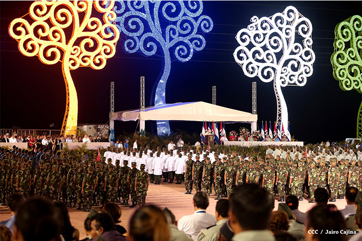 Presidente Daniel encabeza acto del 36 aniversario de constitución del Cuerpo Médico Militar del Ejército de Nicaragua