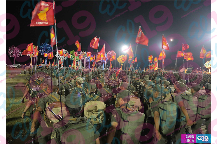Ejército realiza prácticas generales de actos conmemorativos del 36 aniversario de su constitución