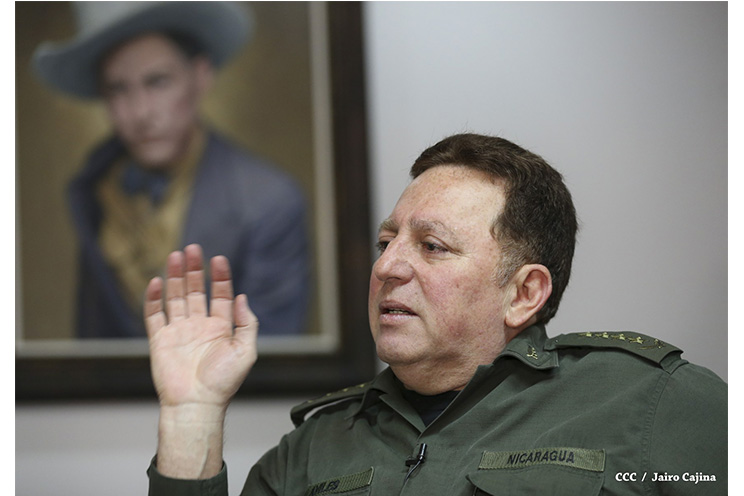 General Avilés: En Nicaragua no es necesario tener al Ejército en las calles