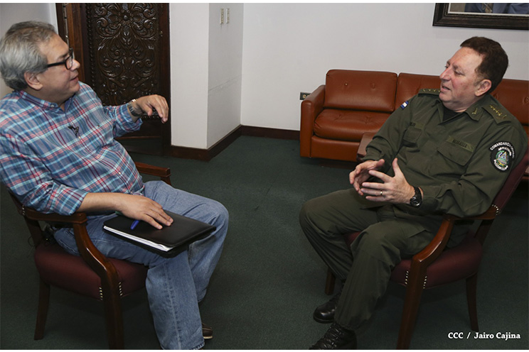 General Avilés: En Nicaragua no es necesario tener al Ejército en las calles