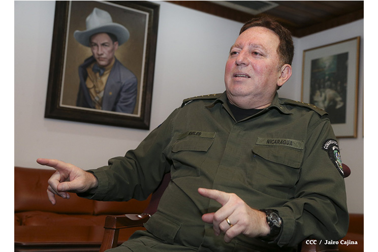 General Avilés: En Nicaragua no es necesario tener al Ejército en las calles