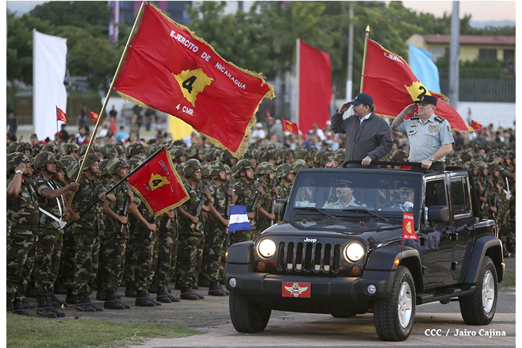 Presidente Daniel encabeza Desfile Militar del Ejército de Nicaragua
