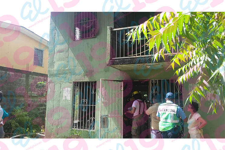 Incendio en casa del barrio San Antonio
