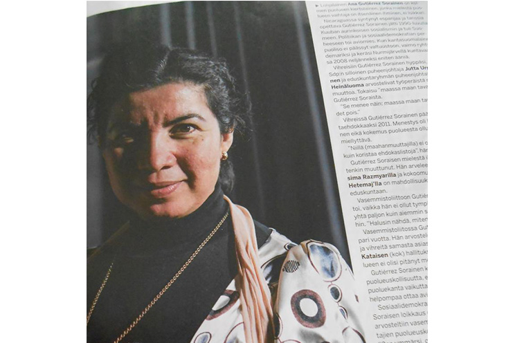 Ana Gutiérrez Sorainen, achuapeña en Finlandia, orgullosa de sus raíces pinoleras
