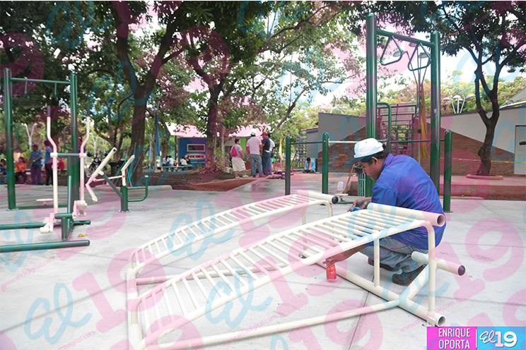 Alcaldía de Managua inaugura gimnasio al aire libre en el Parque Luis Alfonso Velásquez