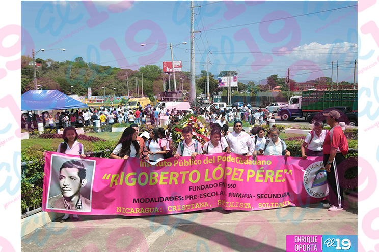 Juventud Sandinista conmemora a Rigoberto en aniversario de su tránsito a la inmortalidad