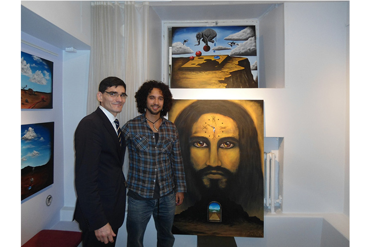 Pintor jinotepino expone en Finlandia 