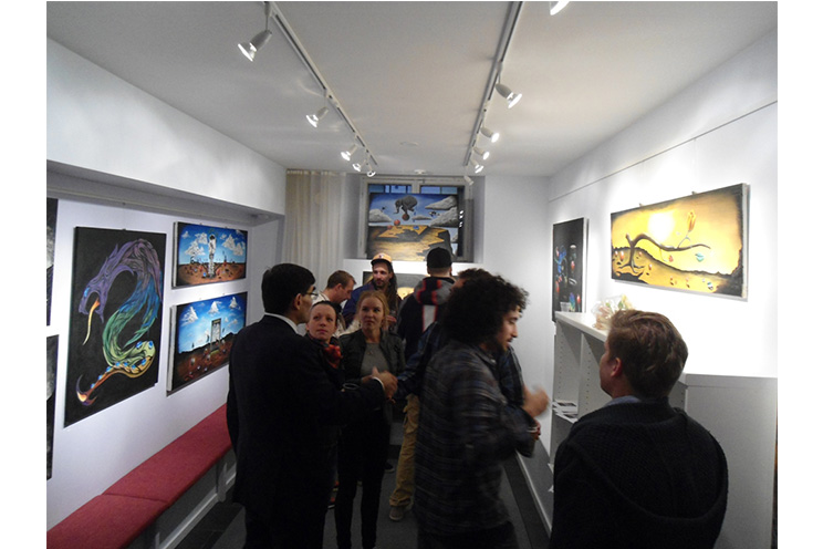 Pintor jinotepino expone en Finlandia 