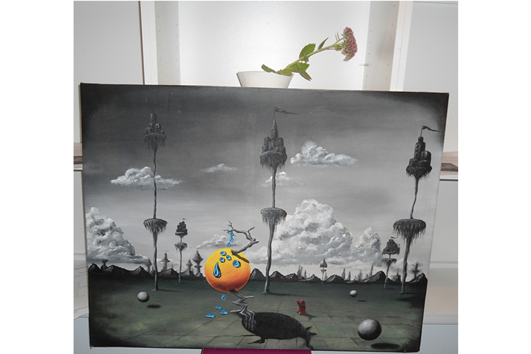 Pintor jinotepino expone en Finlandia 