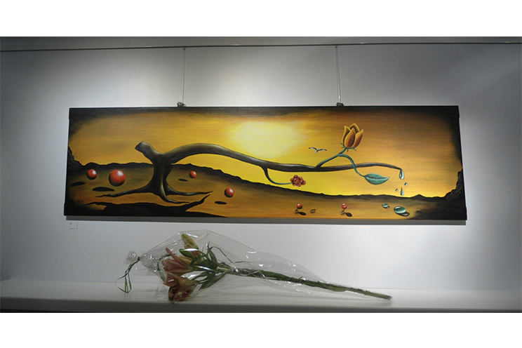 Pintor jinotepino expone en Finlandia 