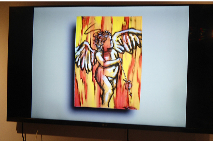 Pintor jinotepino expone en Finlandia 