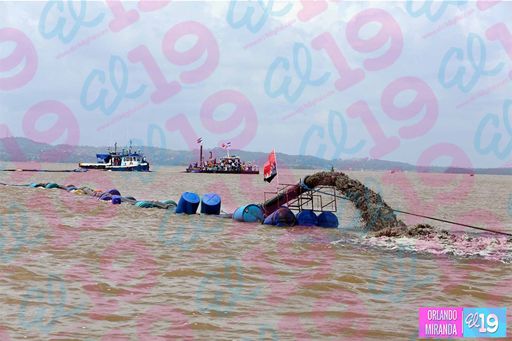 EPN inicia segundo dragado y formación de 9 islas artificiales en la bahía de Bluefields