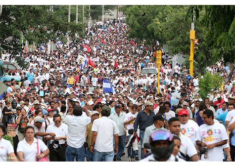 Nicaragua marcha en defensa de la Seguridad Social y lucha de los Adultos Mayores