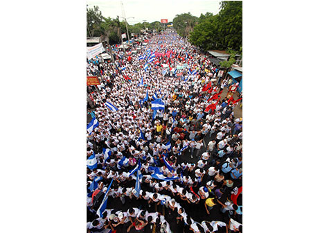 Nicaragua marcha en defensa de la Seguridad Social y lucha de los Adultos Mayores