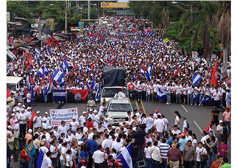 Nicaragua marcha en defensa de la Seguridad Social y lucha de los Adultos Mayores