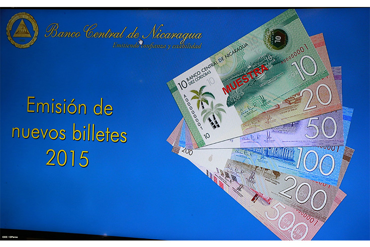 Banco Central de Nicaragua circulará nuevos billetes