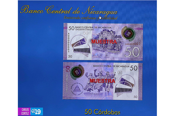 Banco Central de Nicaragua circulará nuevos billetes