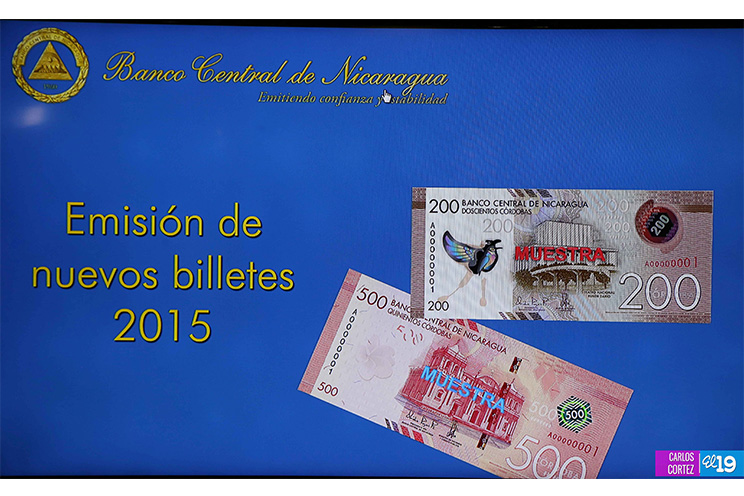Banco Central de Nicaragua circulará nuevos billetes