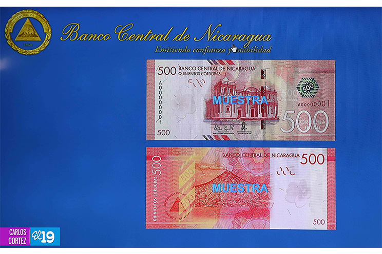 Banco Central de Nicaragua circulará nuevos billetes