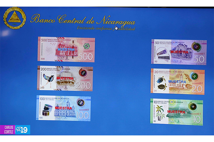 Banco Central de Nicaragua circulará nuevos billetes