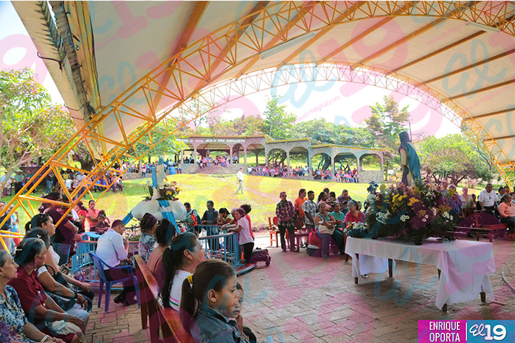 Fieles católicos celebran 35 años de la Quinta Aparición de la Virgen de Cuapa