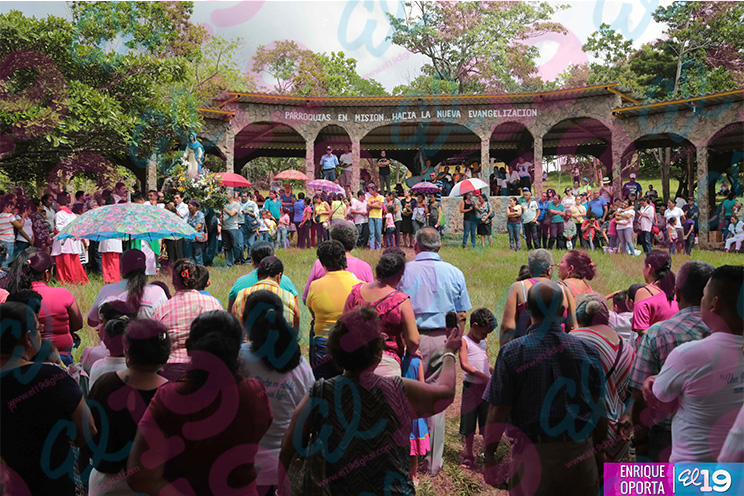 Fieles católicos celebran 35 años de la Quinta Aparición de la Virgen de Cuapa
