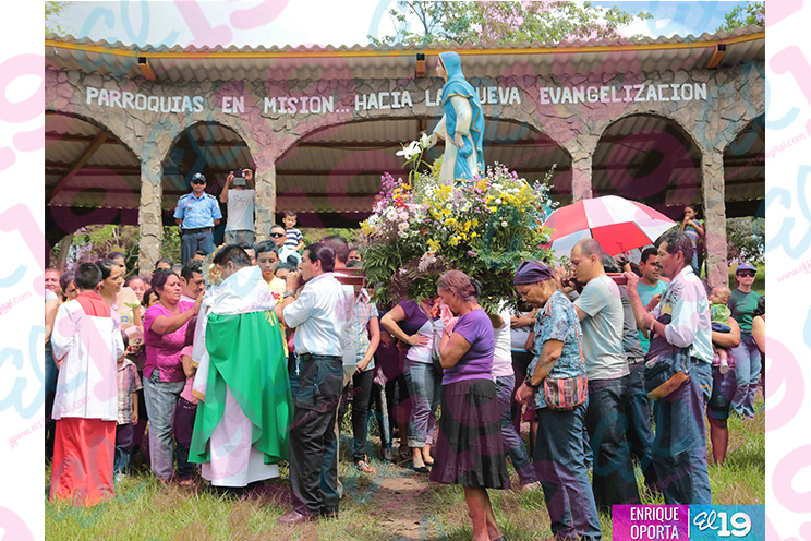 Fieles católicos celebran 35 años de la Quinta Aparición de la Virgen de Cuapa