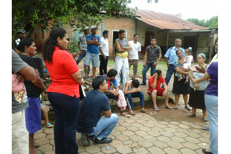 Compañero Bosco Castillo se reúne con jóvenes de la comunidad de Mina El Limón