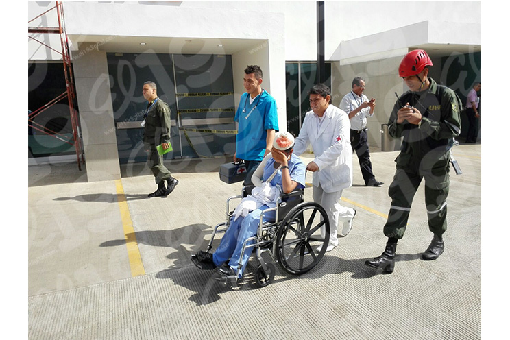Hospital Militar desarrolla simulacro ante terremoto e incendios estructurales