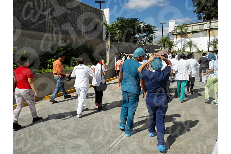 Hospital Militar desarrolla simulacro ante terremoto e incendios estructurales